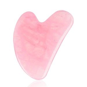 NEW Natural Rose Quartz Gua Sha – Facial Lifting & Lymphatic Drainage Tool